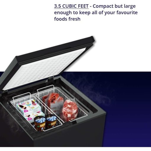 Northair Chest Freezer �C 3.5 Cu Ft with 2 Removable Baskets �C Reach In Freezer Chest �C Quiet Compact Freezer �C 7 Temperature Settings �C Black - John Pierce Auto Care