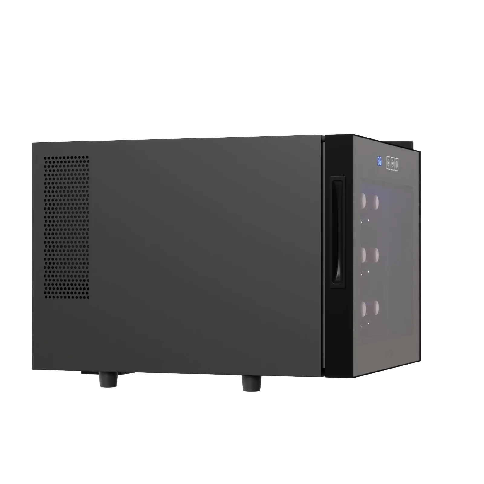 JINJUNYE Wine Cooler Refrigerator, 12 Bottle Wine Fridge Small, Countertop Wine Cooler with Temperature Control, Mini Freestanding Wine Cellars Glass Door for Home, Office, Bar, Gift for Men - John Pierce Auto Care