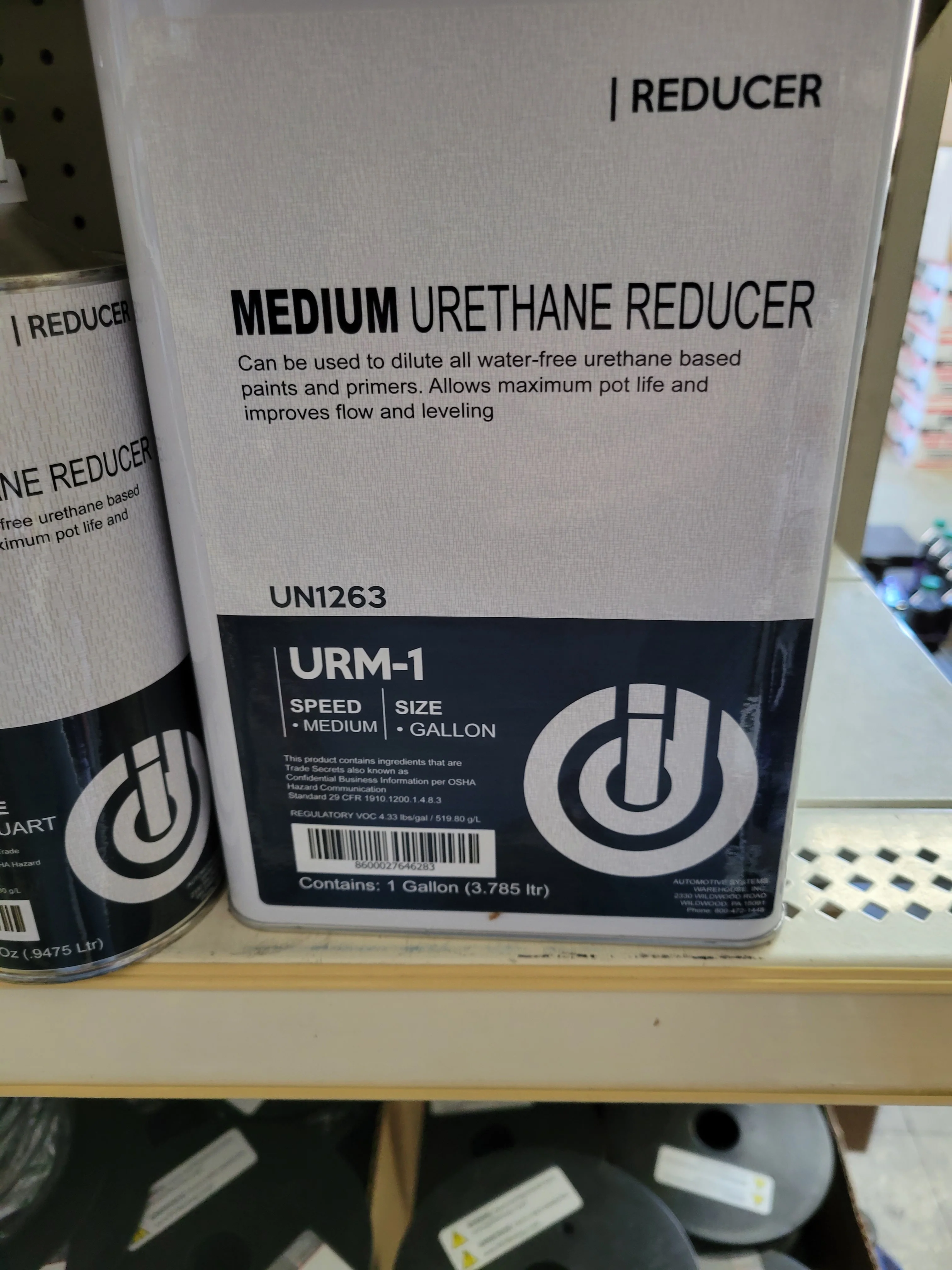 Urethane Reducer Medium Gallon URM-1 - John Pierce Auto Care