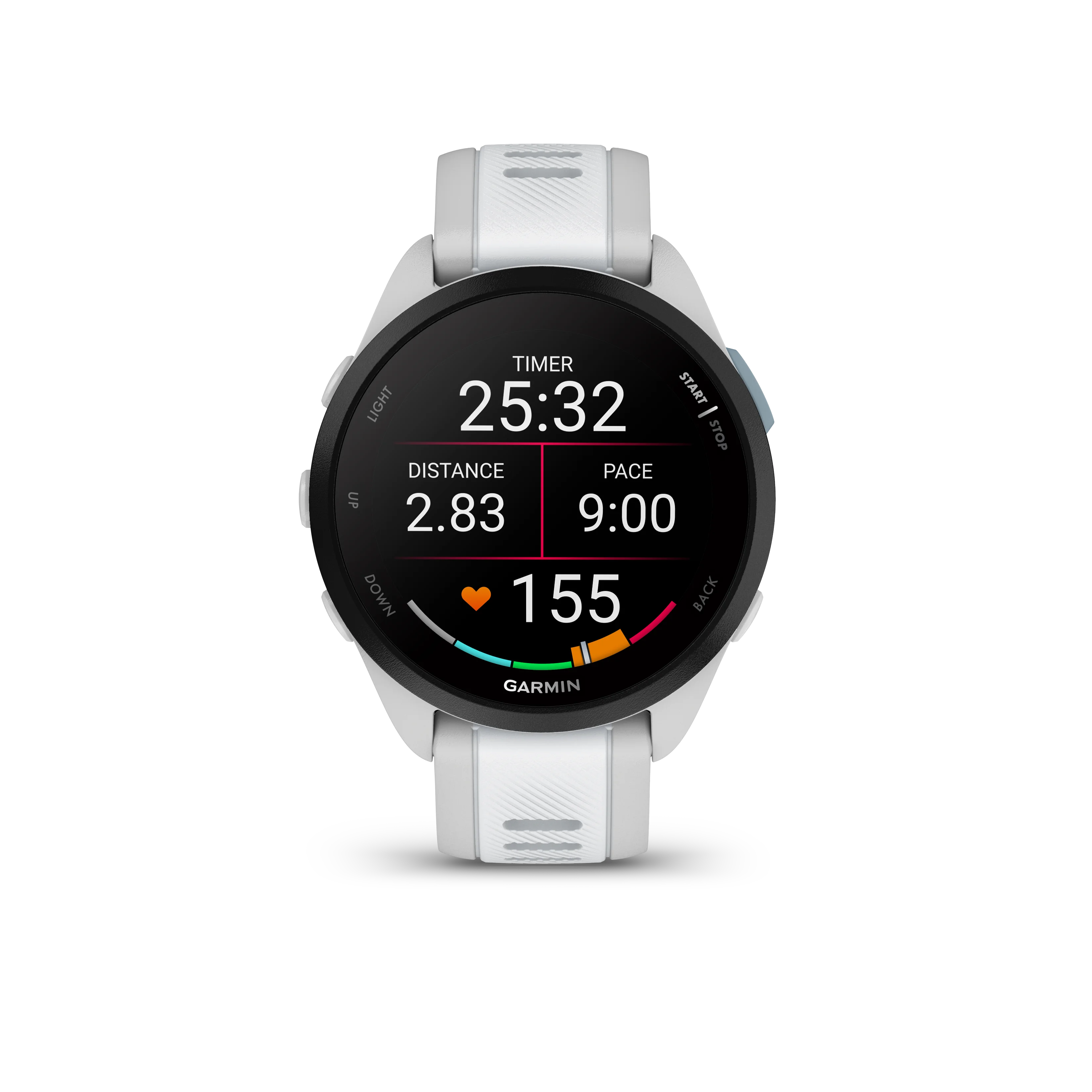 Garmin Forerunner 165 GPS Running Watch, Mist Gray/Whitestone - John Pierce Auto Care