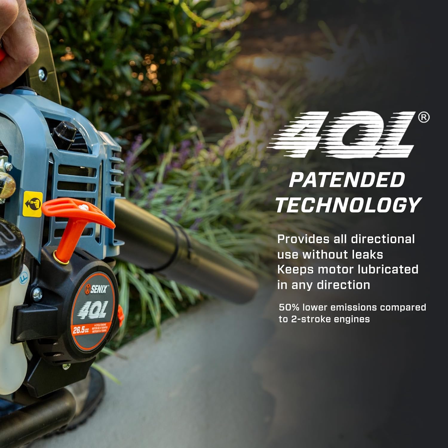 4QL 26.5 cc 4 Cycle Handheld Gas Leaf Blower, Up to 410 CFM and 125 MPH, Easy Start, Lightweight, Dual Grip Handle (BL4QL L) - John Pierce Auto Care