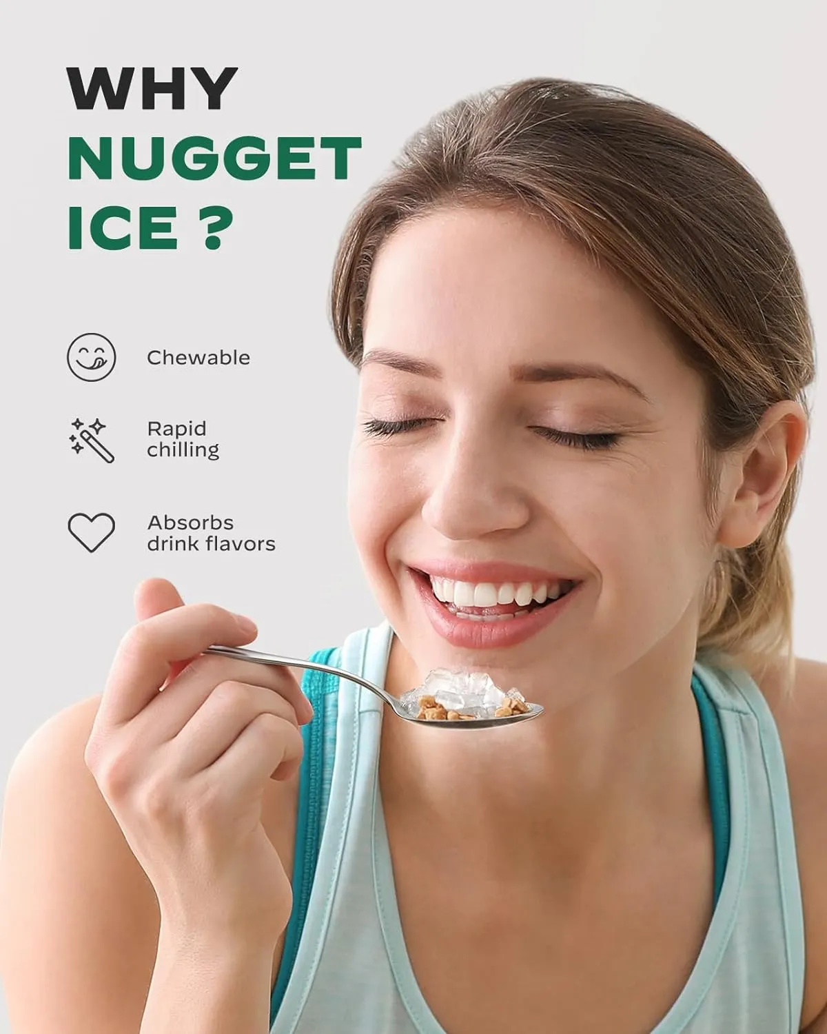 Ice Maker Countertop, Pebble Ice Maker with Soft Chewable Ice, One Click Operation Ice Machine with Self Cleaning, 33lbs\/24H - John Pierce Auto Care