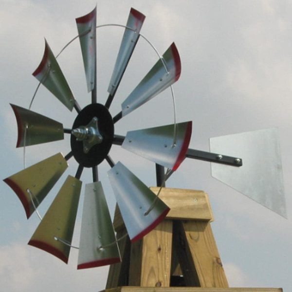 30 inch Windmill Head w\/Plain Rudder \u0026amp; Instructions to Build an 8 Foot Tall Windmill - John Pierce Auto Care