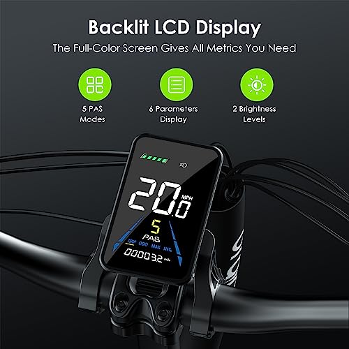 Oraimo 750W 1000W Electric Bike, Up to 45 Miles 557Wh Hidden Li ion Battery, 7 Speed Gear - John Pierce Auto Care