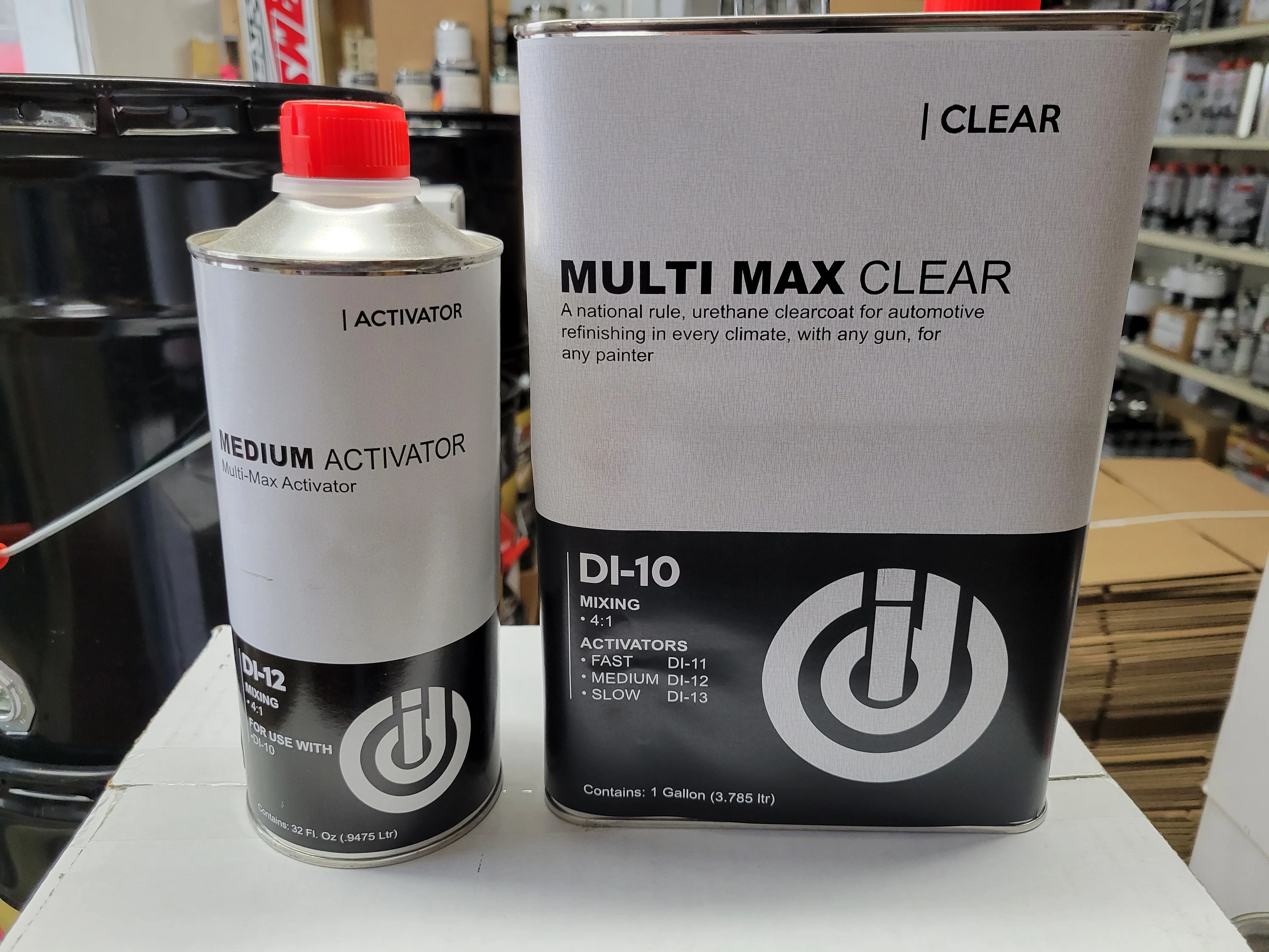 1 GALLON KIT DI10 Clear Coat Multi MAx 4-1 Mix With Medium Activator - John Pierce Auto Care