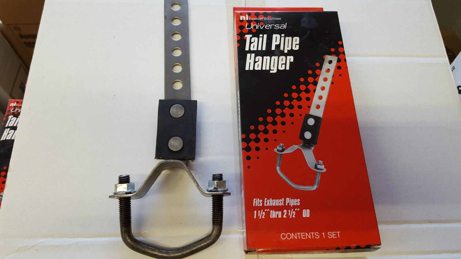 Universal Exhaust Tailpipe Hanger 6 Hole Swivel Tail Pipe 1-1/2