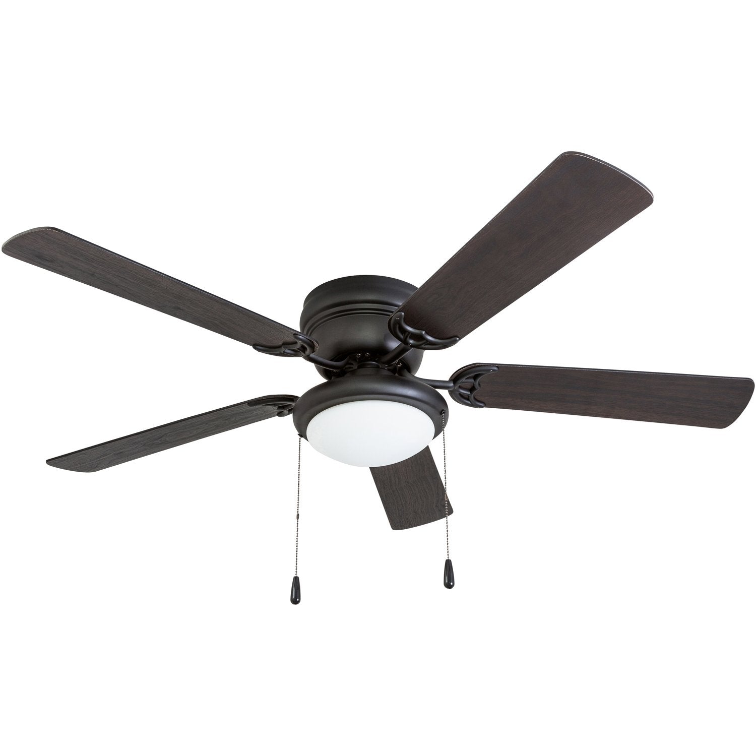 Portage Bay Hugger 52\u0026quot; Matte Black West Hill Ceiling Fan with Bowl Light Kit - John Pierce Auto Care