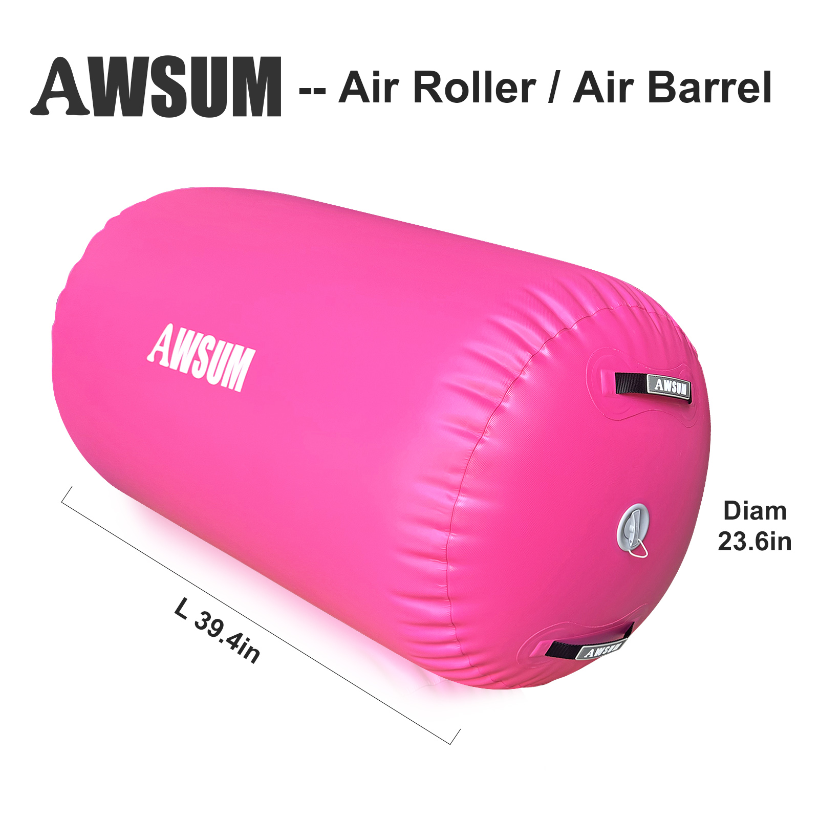 AWSUM Inflatable Air Gymnastics Mat 10 ft 13 ft 16 ft Training mat 4 inches Thick tumble track Air Roller with Electric Pump for Home\/Gym - John Pierce Auto Care