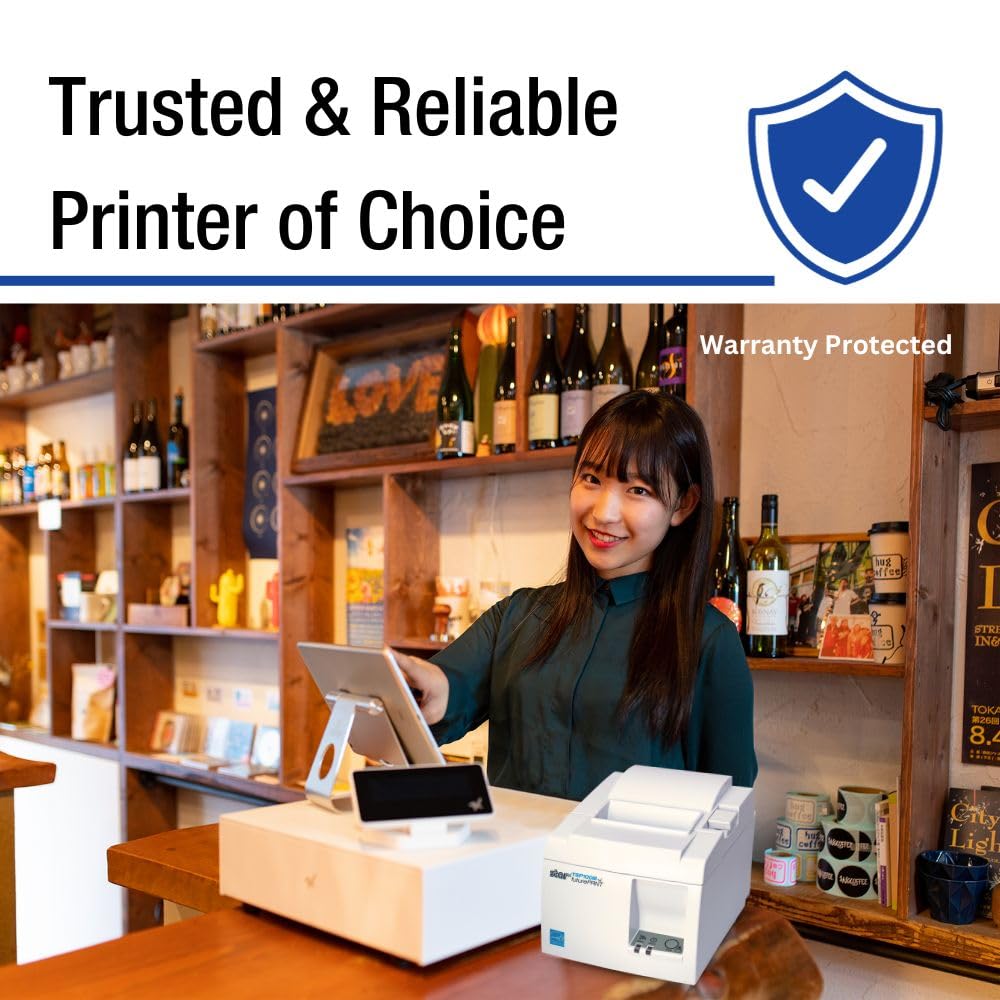 Star Micronics Ethernet (LAN) Thermal Receipt Printer with Auto Cutter and Internal Power Supply - John Pierce Auto Care
