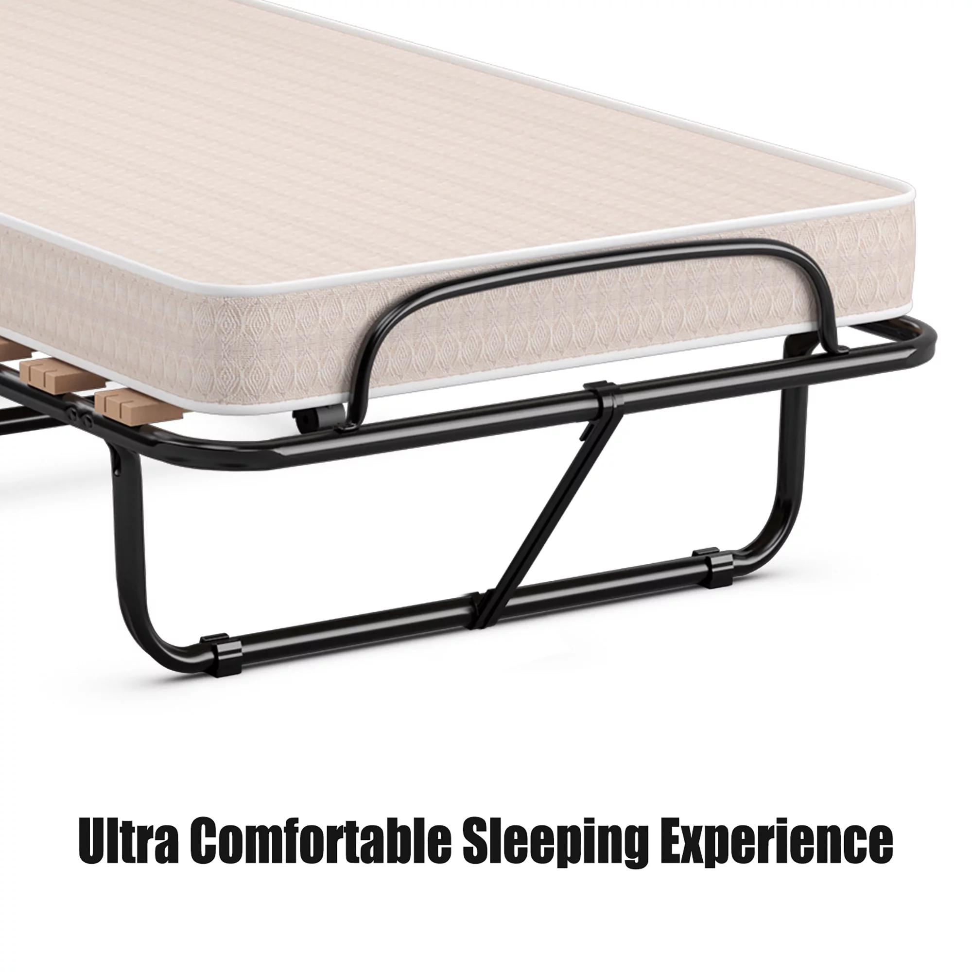 Costway Portable Folding Bed with Mattress - John Pierce Auto Care