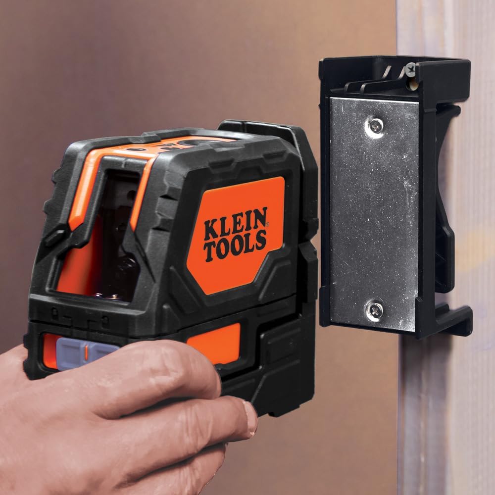 Klein Tools 93LCLS Laser Level, Self Leveling, Cross Line Level with Plumb Spot and Magnetic Mounting Clamp - John Pierce Auto Care