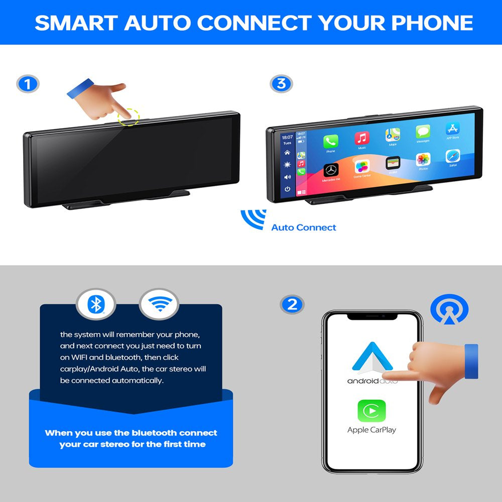 Lamtto 9.26\u0026quot; Touchscreen Wireless Car Stereo with Apple Carplay - John Pierce Auto Care
