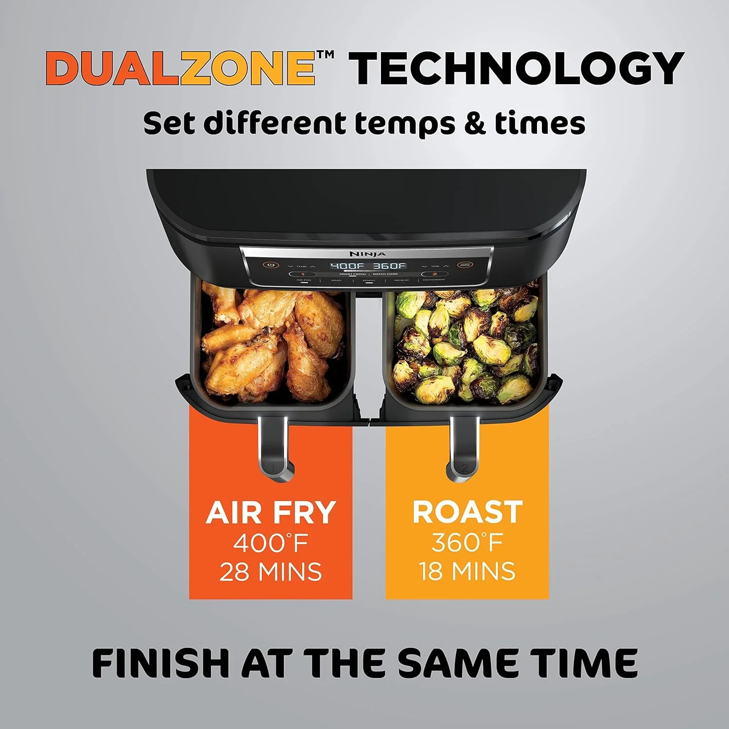 Ninja DZ090 Foodi 6-Quart 5-in-1 DualZone Air Fryer (Refurbished) - John Pierce Auto Care