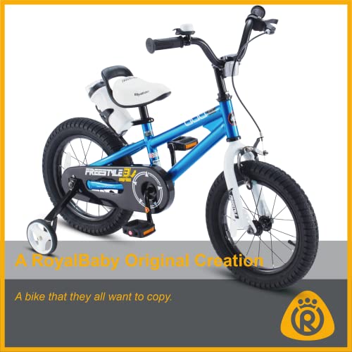 Royalbaby Kids Bike Freestyle BMX Bicycle with Training Wheels Kickstand - John Pierce Auto Care