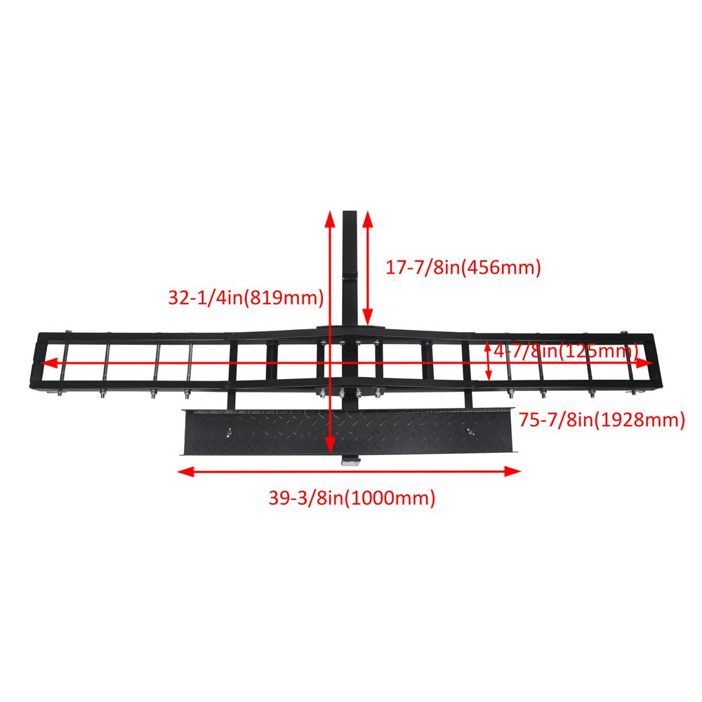 KOJEM 500 Lbs Heavy Duty Motorcycle Dirt Bike Scooter Carrier Hitch Rack - John Pierce Auto Care