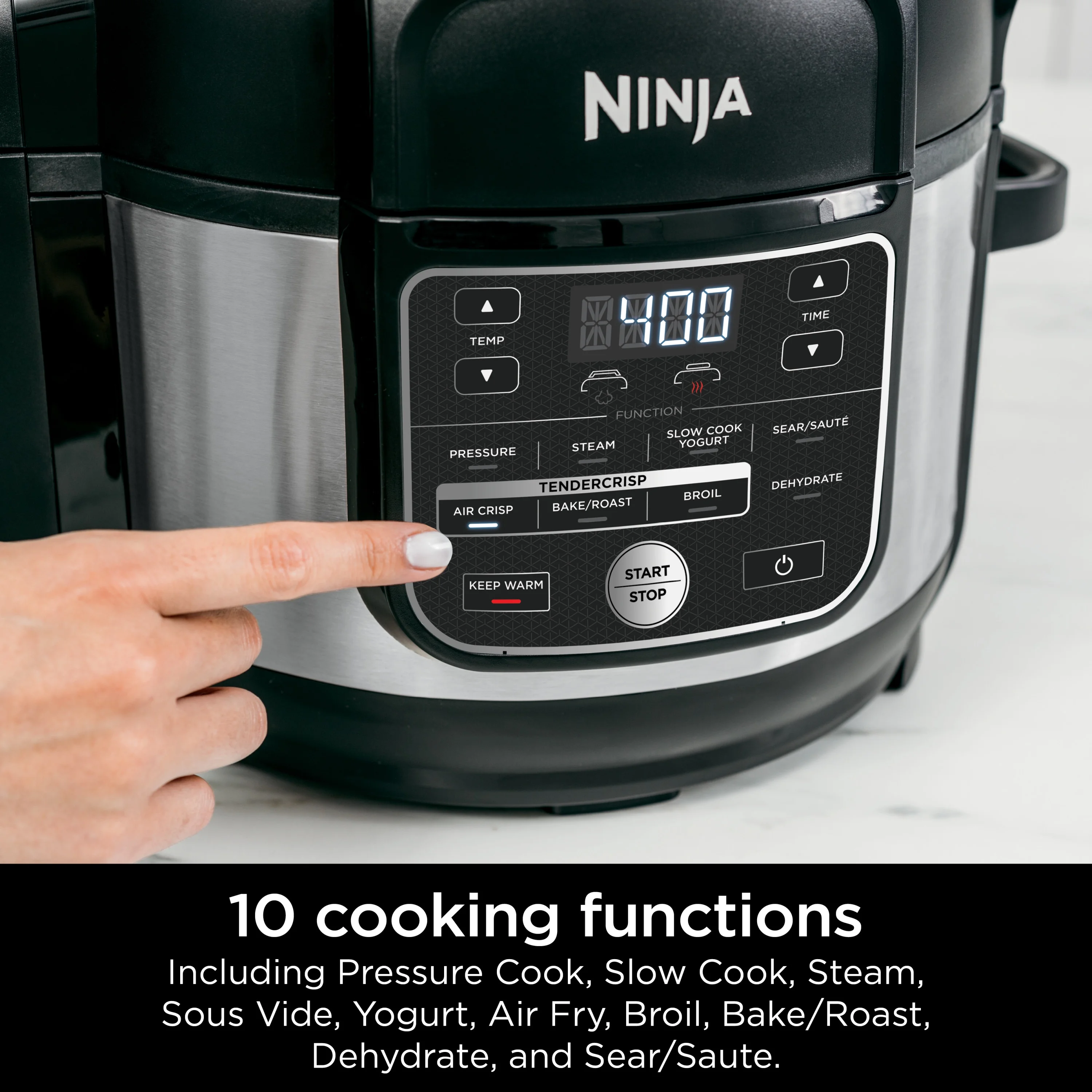 Ninja Foodi OS300 6.5-Quart 10-in-1 Pressure Cooker Air Fryer - John Pierce Auto Care