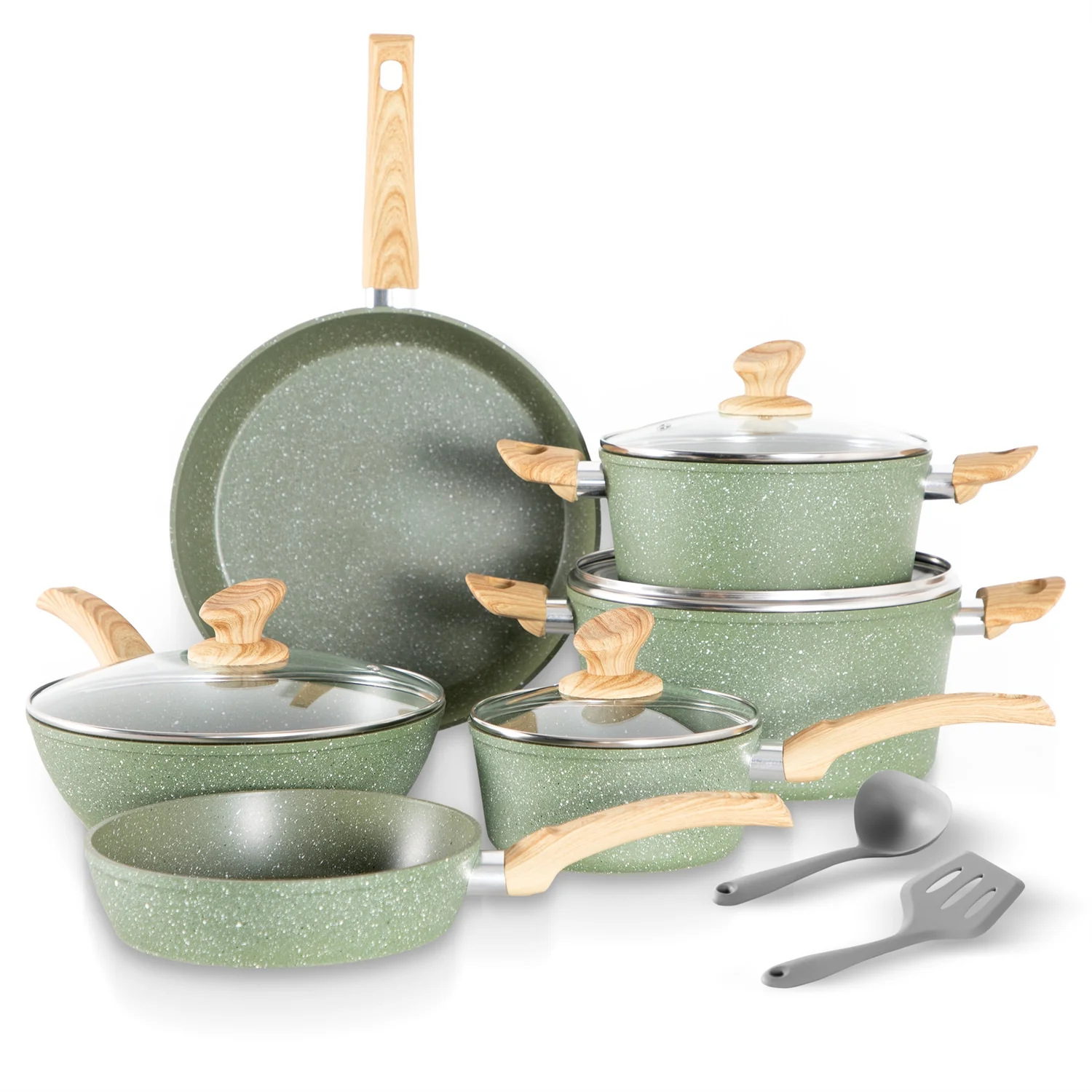 MF Studio 12-Piece Granite Nonstick Cookware - John Pierce Auto Care