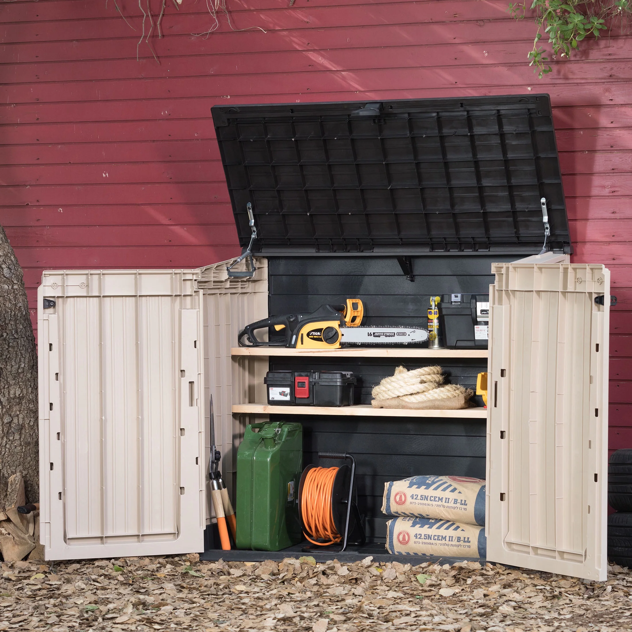Keter Store-It-Out Midi Storage Shed, Beige - John Pierce Auto Care