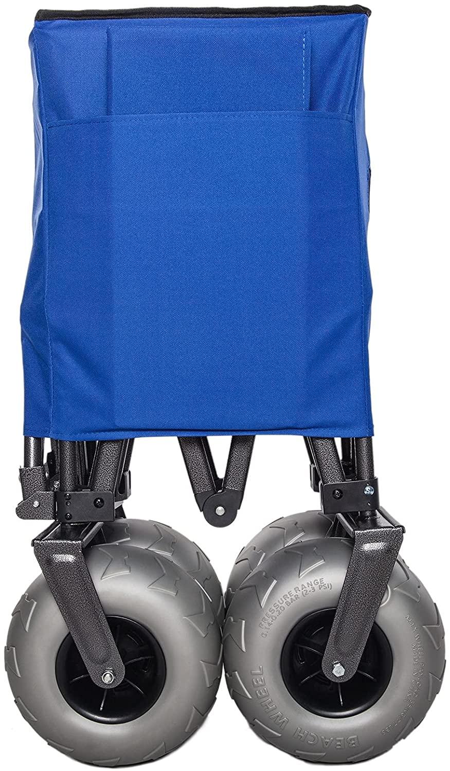 Sorin Outdoor Heavy Duty Collapsible Foldable Beach Cart with Balloon Wheels for Sand Garden Wagon Camping Beach Wagon with Balloon Tires Cart for Beach with Big Wheels Inflatable Tires - John Pierce Auto Care