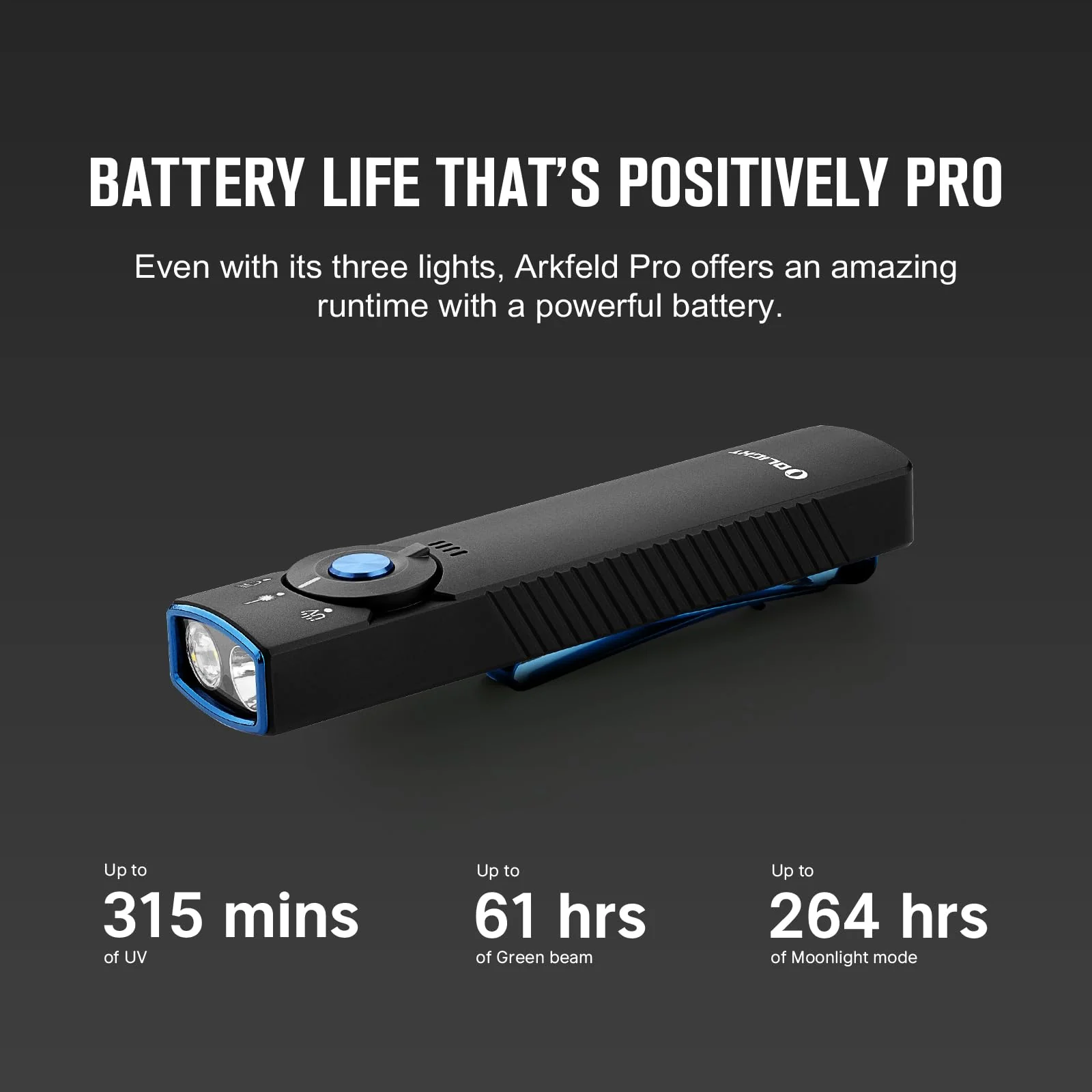 OLIGHT Arkfeld Pro Rechargeable EDC Flashlight - John Pierce Auto Care