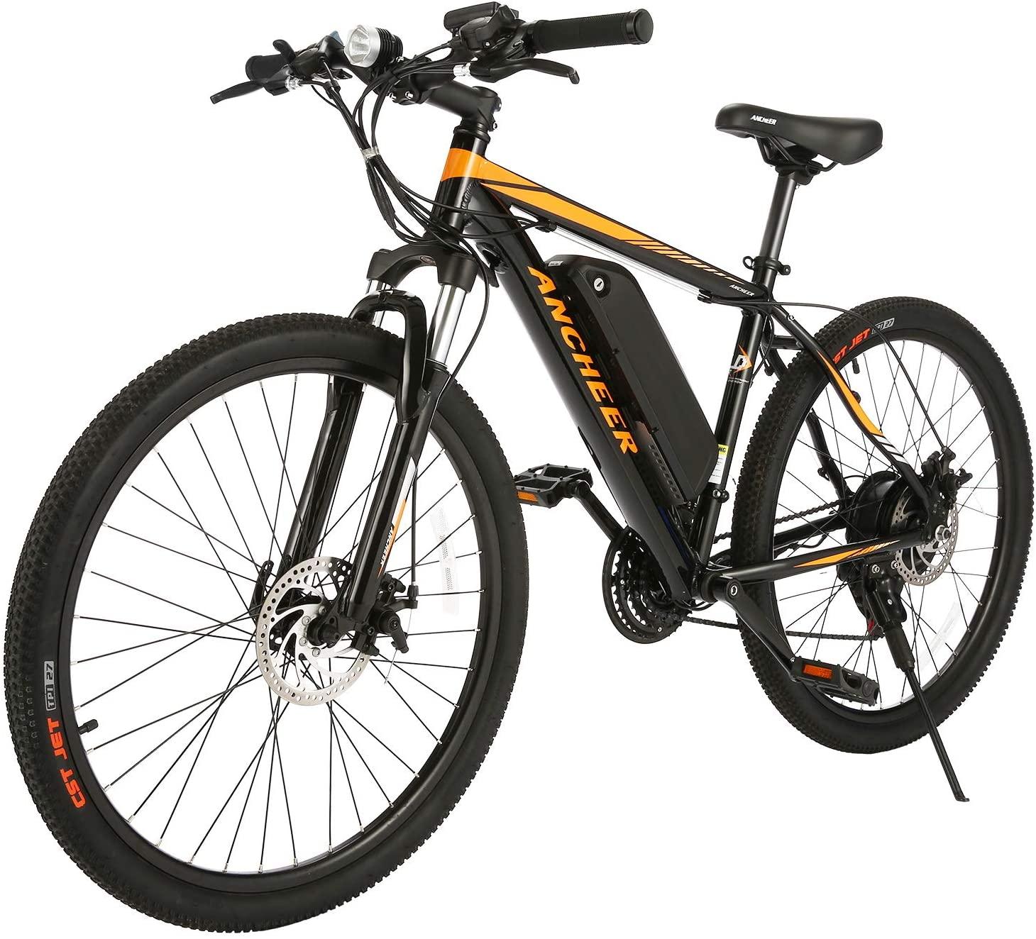 ANCHEER Electric Bike Electric Mountain Bike 350W Ebike 26�� Electric Bicycle, 20MPH Adults Ebike with Removable 7.8\/10.4Ah Battery, Professional 21 Speed Gears - John Pierce Auto Care