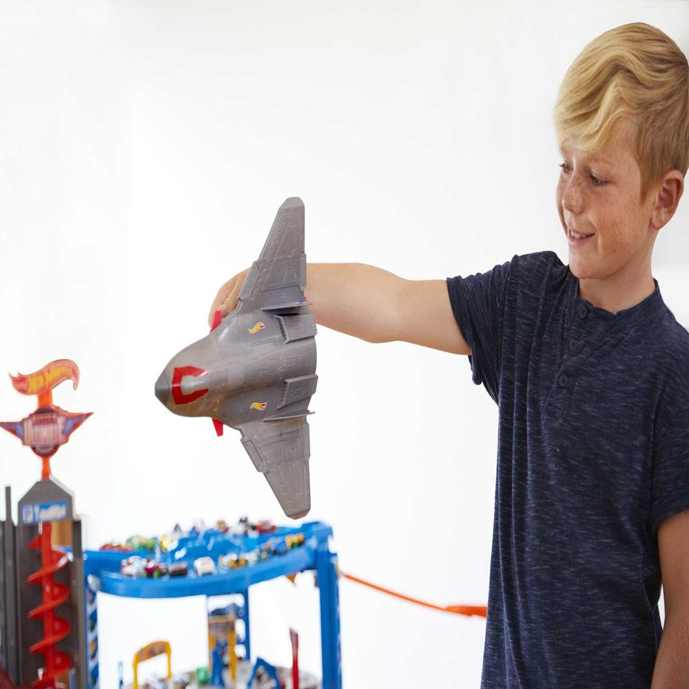 Hot Wheels Track Set with 4 1\u0026#58;64 Scale Toy Cars, Super Ultimate Garage, Over 3 Feet Tall - John Pierce Auto Care