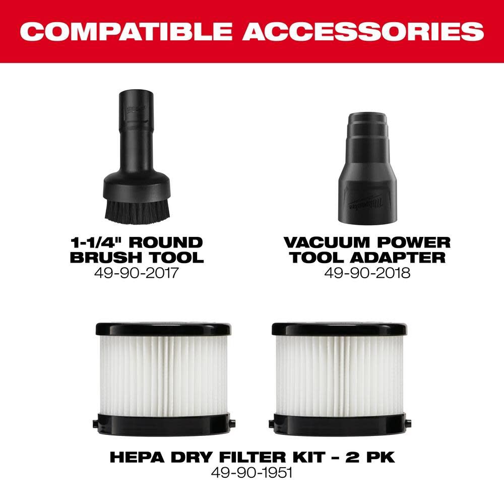 Milwaukee M18 Compact Vacuum - John Pierce Auto Care
