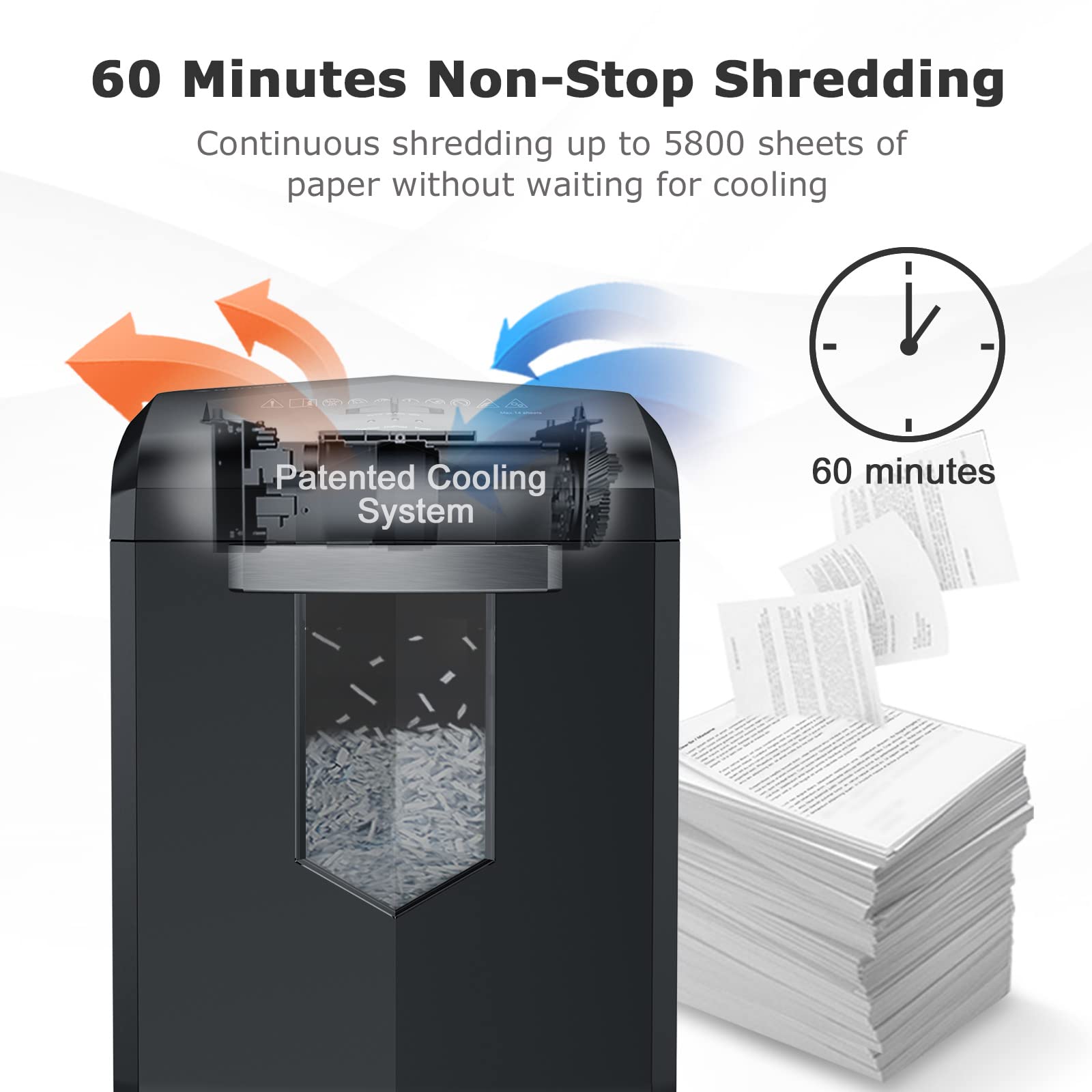 Bonsaii 18 Sheet 60 Minutes Paper Shredder for Office with 6 Gallon Pullout Basket \u0026amp; 4 Casters - John Pierce Auto Care