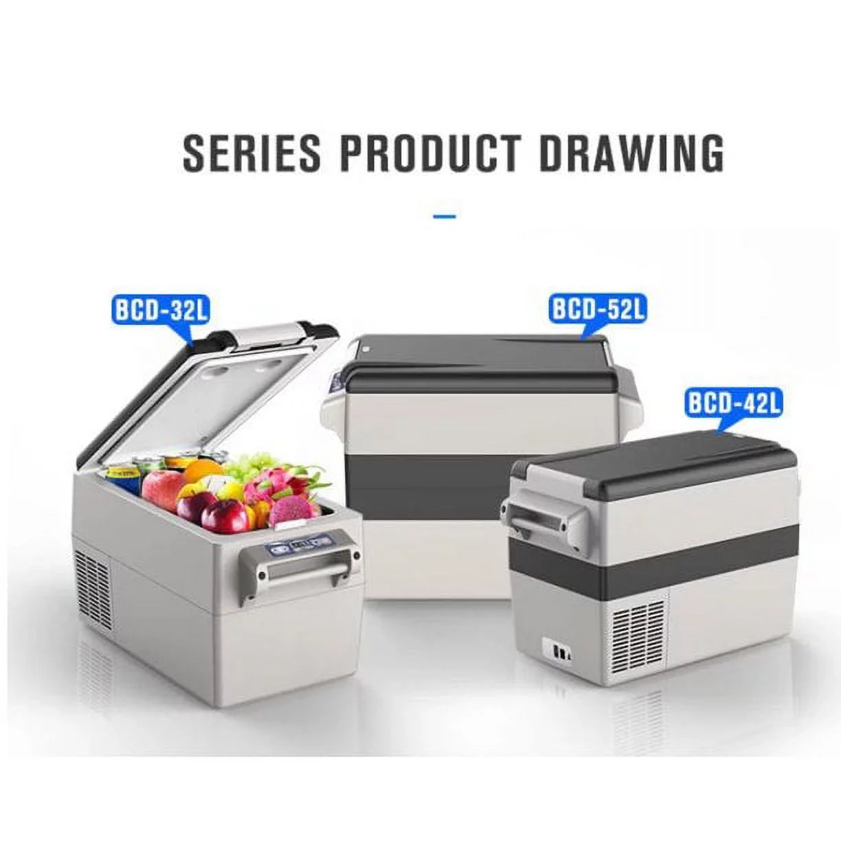 KAPAS 32L(34 Quarts) DC 12\/24V portable compressor refrigerator freezer car fridge for car, home, truck and camping - John Pierce Auto Care