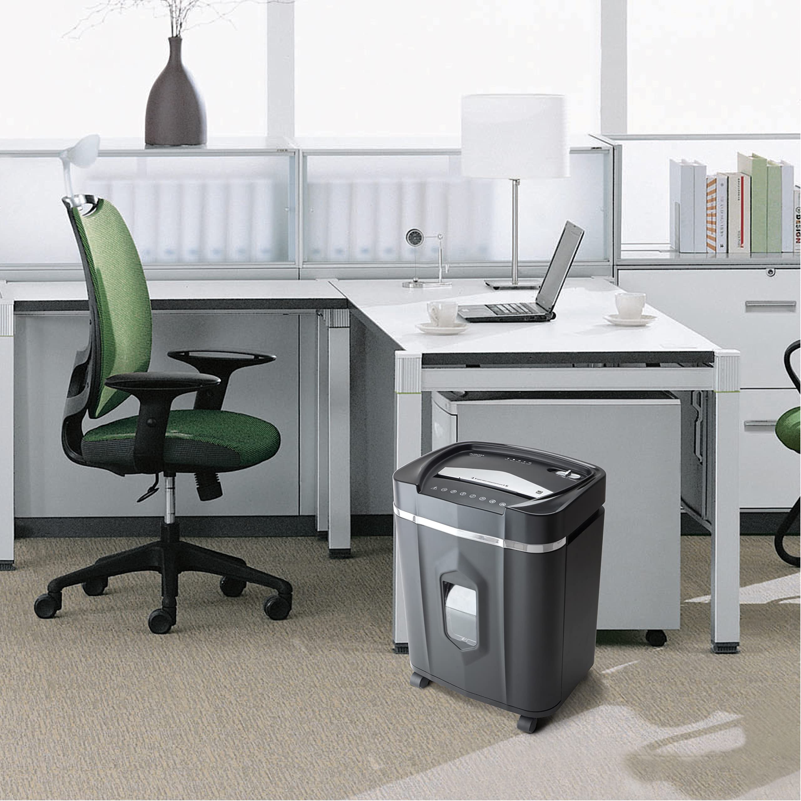 Aurora 12 Sheet Micro Cut Paper\/CD and Credit Card\/ 60 Minutes Continuous Run Time Shredder - John Pierce Auto Care