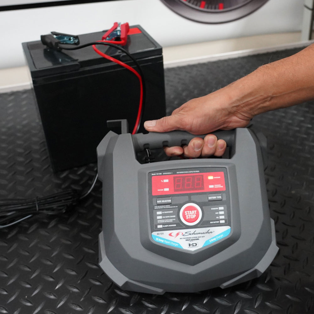 Schumache 15 Amp 6V\/12V Fully Automatic Battery Charger and Maintainer - John Pierce Auto Care
