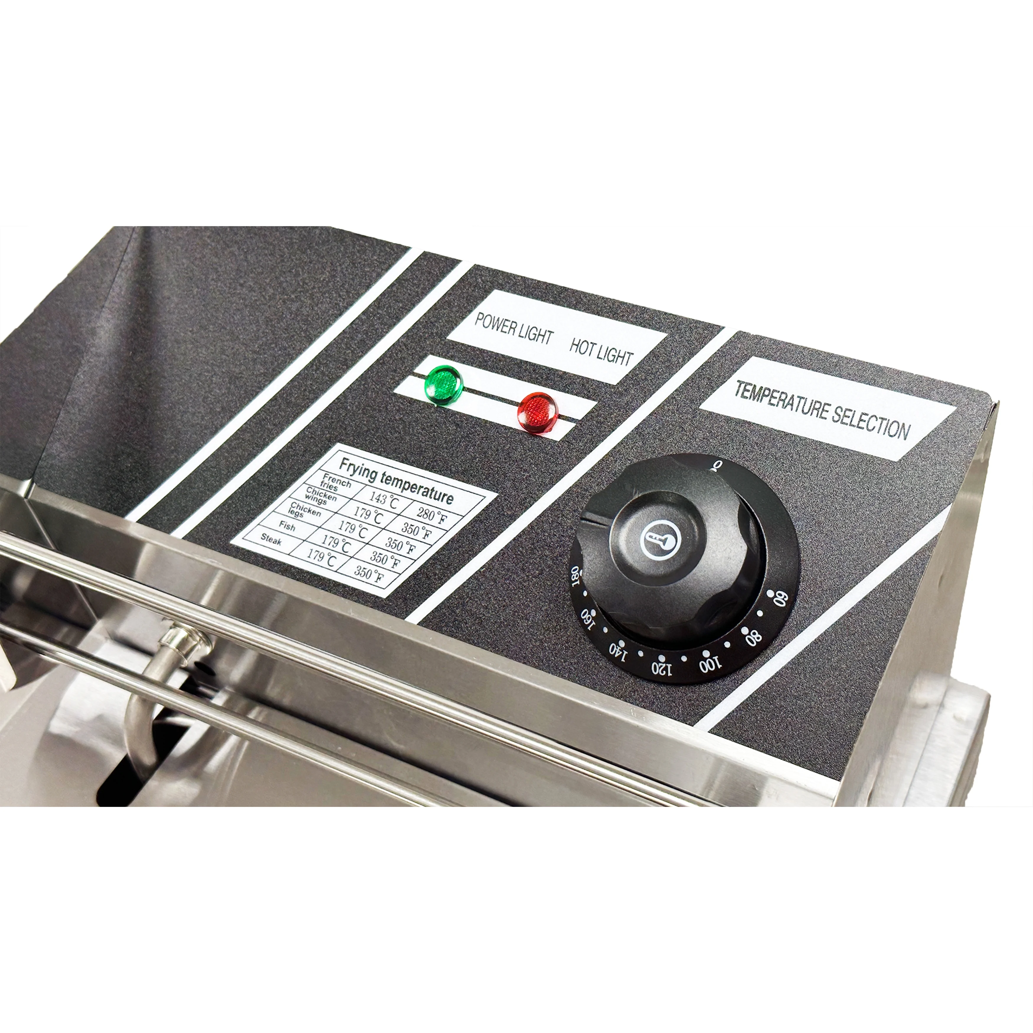 1600W Electric Deep Fryer, Stainless Steel Countertop Fryer Large Capacity, Thickening Multi functional Fryer Commercial Single chamber 2.5 Gallon - John Pierce Auto Care