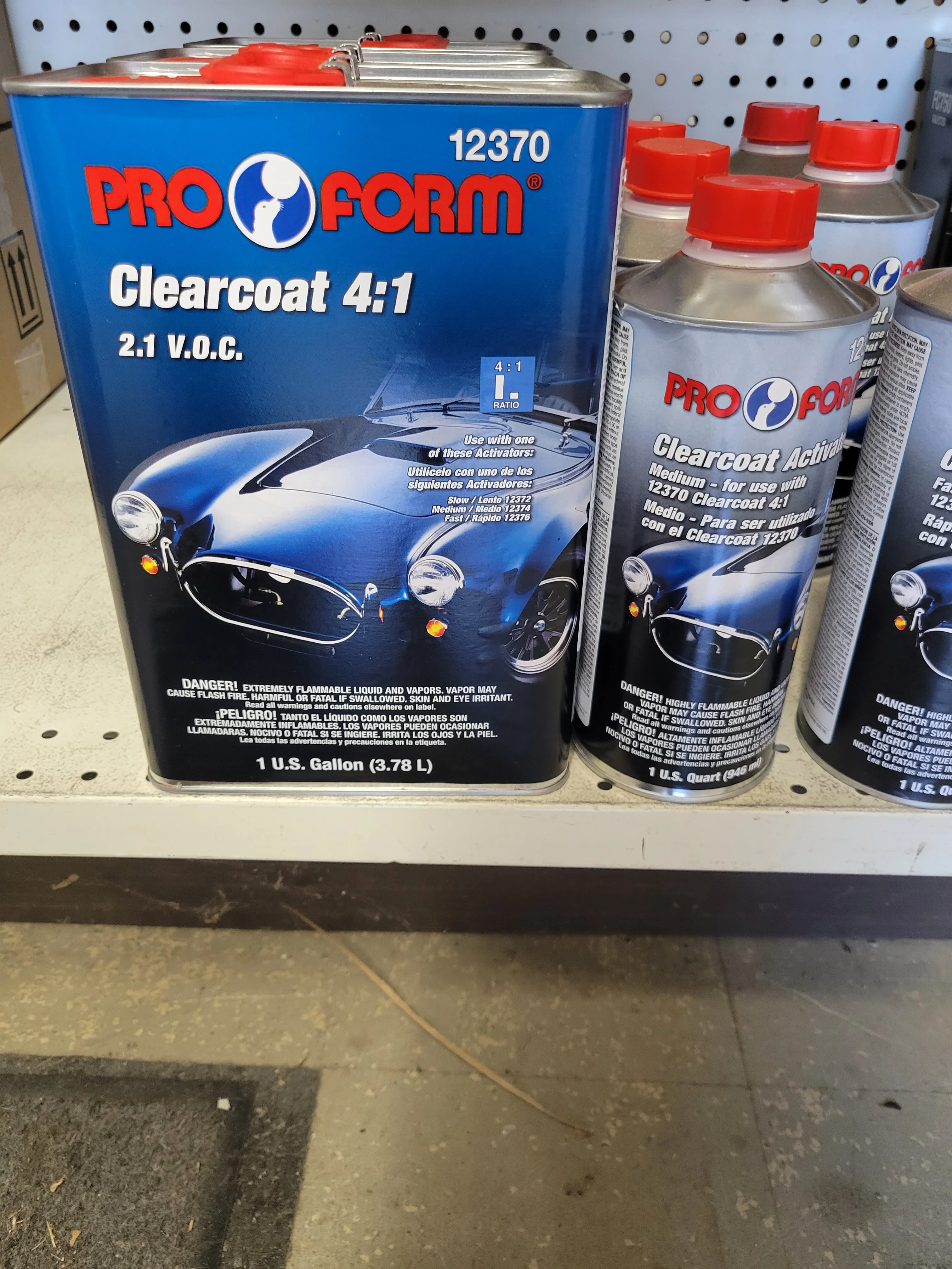 PRO FORM URETHANE CLEARCOAT WITH ACTIVATOR 4:1 Medium ACTIVATOR #12370 - John Pierce Auto Care