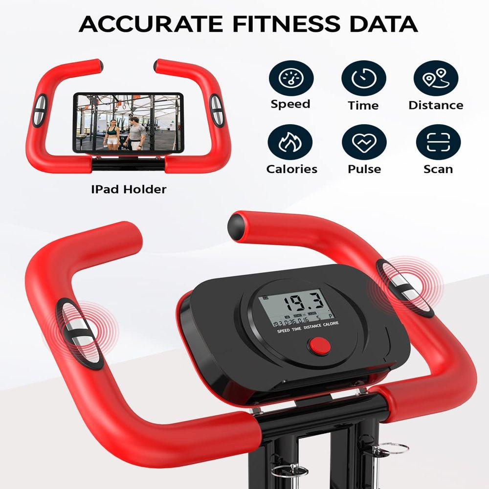 Pooboo 3 In 1 Foldable Exercise Bike Indoor Cycling Bike Workout 300Lb - John Pierce Auto Care