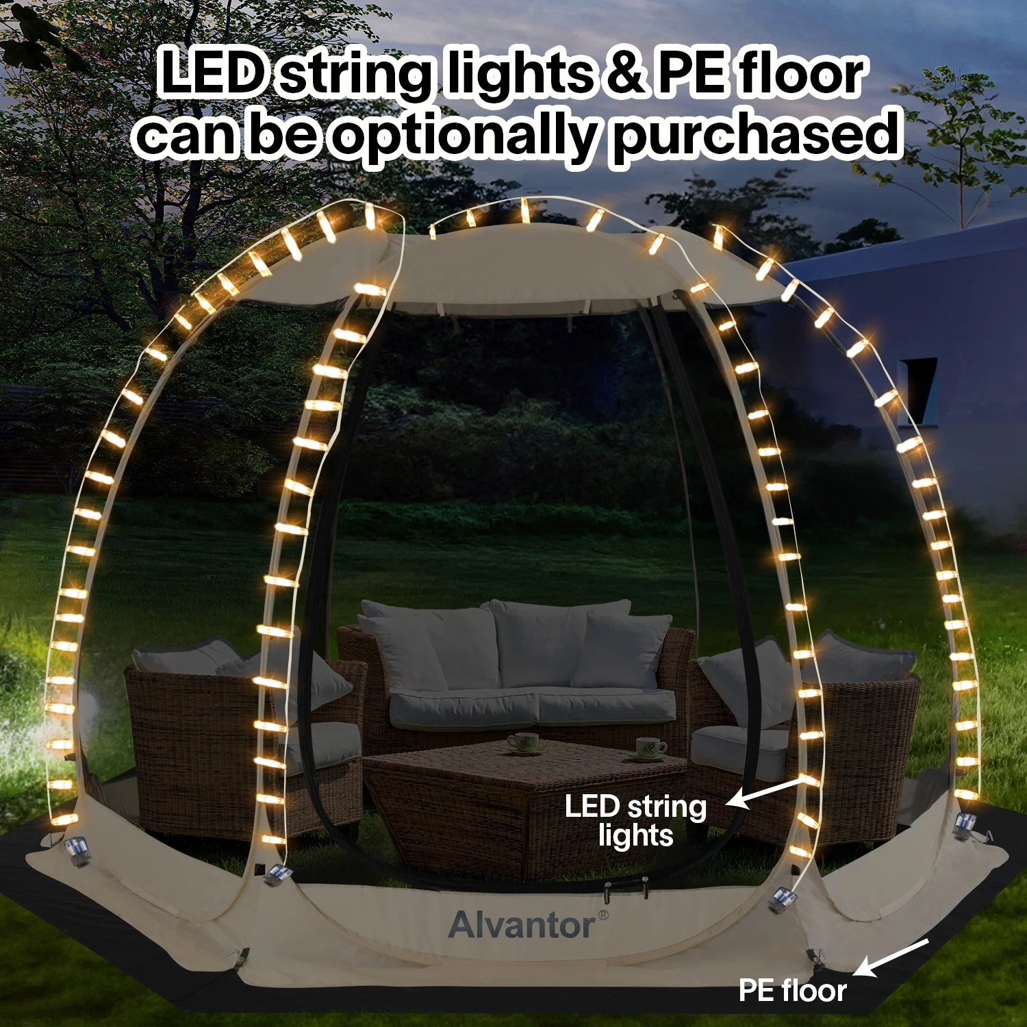 Screen House Camping Room Pop Up Gazebo 10\u0026#039;X10\u0026#039; Instand Canopy - John Pierce Auto Care