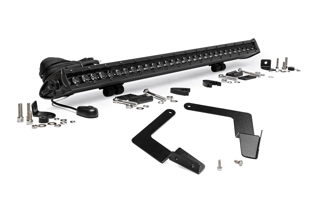 Rough Country 30\u0026quot; Black Series LED Bumper Kit for 16 23 Toyota Tacoma   70668 - John Pierce Auto Care