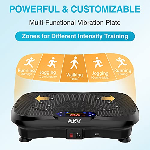 AXV Vibration Plate Exercise Machine Whole Body Workout Vibrate Fitness Platform Machine - John Pierce Auto Care