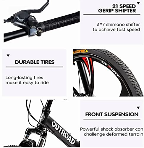 Outroad Folding Mountain Bike 26 Inch for Adult, 21 Speed Dual Suspension MTB Foldable Bicycle - John Pierce Auto Care