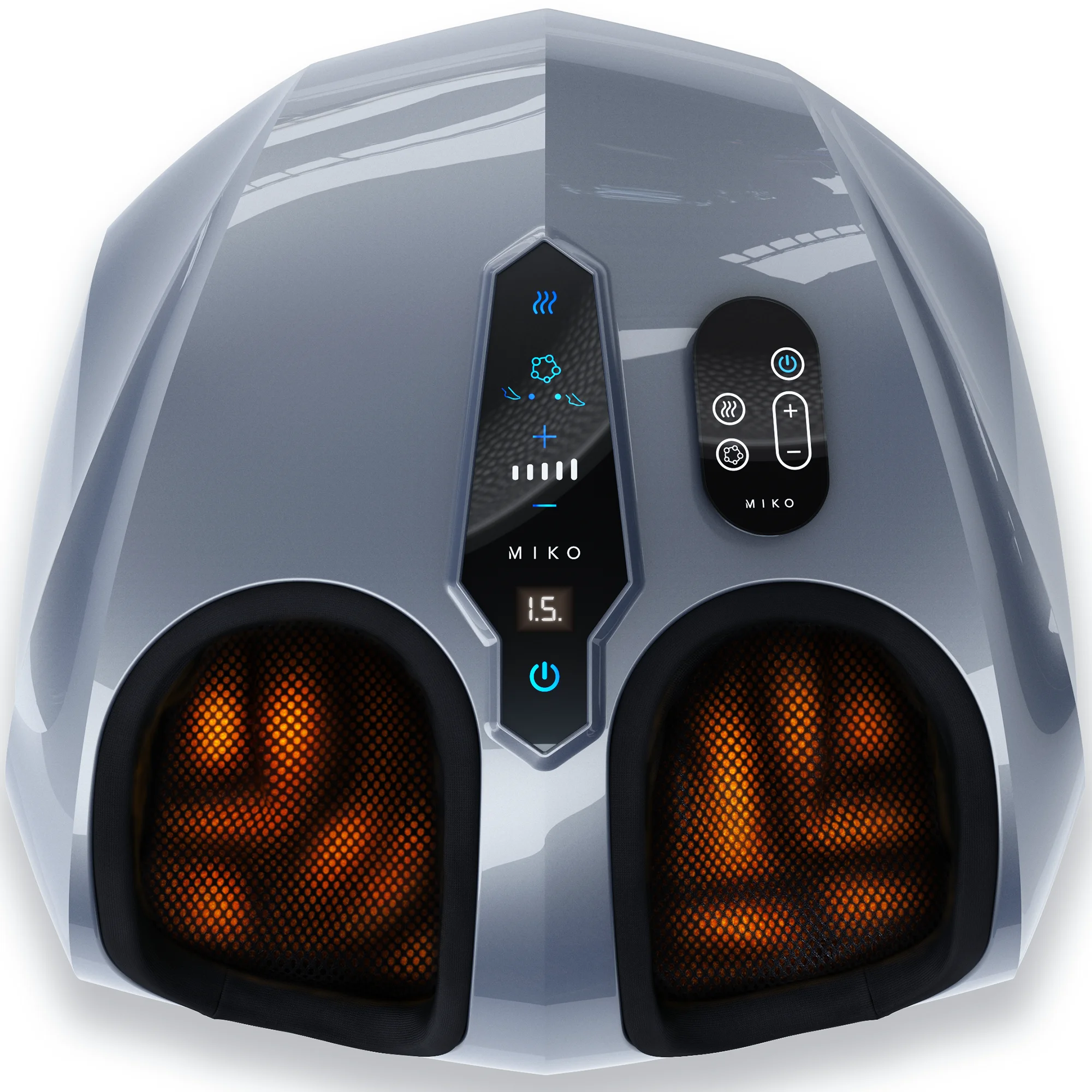 MIKO Shiatsu Foot Massager Machine   Deep Kneading, Shiatsu, Air Compression, and Heat Therapy   Touchscreen   2 Wireless Remotes - John Pierce Auto Care