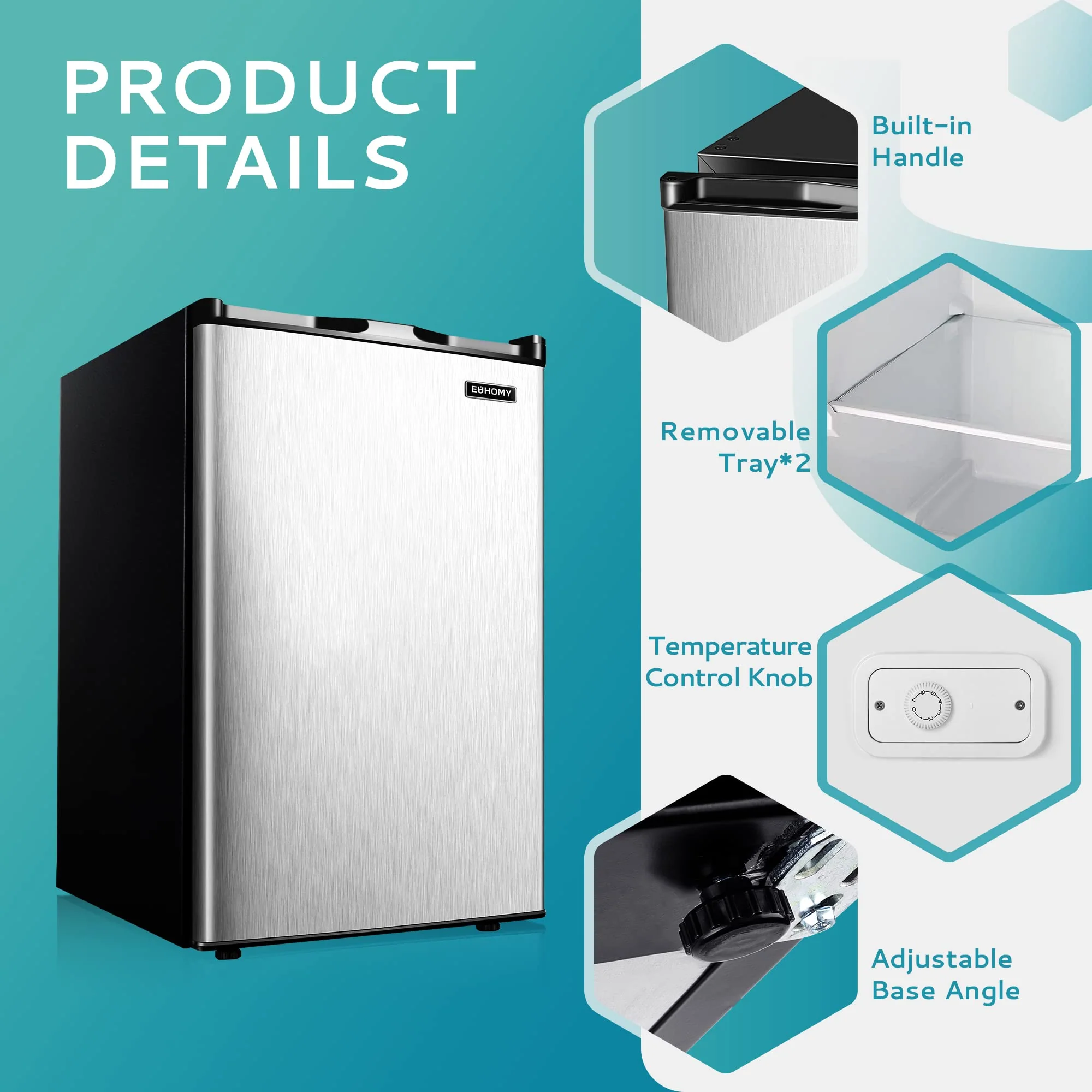 EUHOMY 3.0 Cu. Ft. Compact Upright Freezer - John Pierce Auto Care
