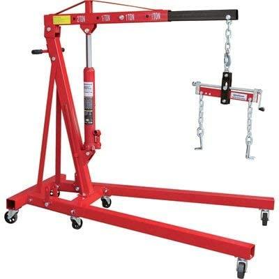 Strongway Hydraulic Engine Hoist with Load Leveler �C 2 Ton Capacity, 1in. 82 5\/8in. Lift Range - John Pierce Auto Care