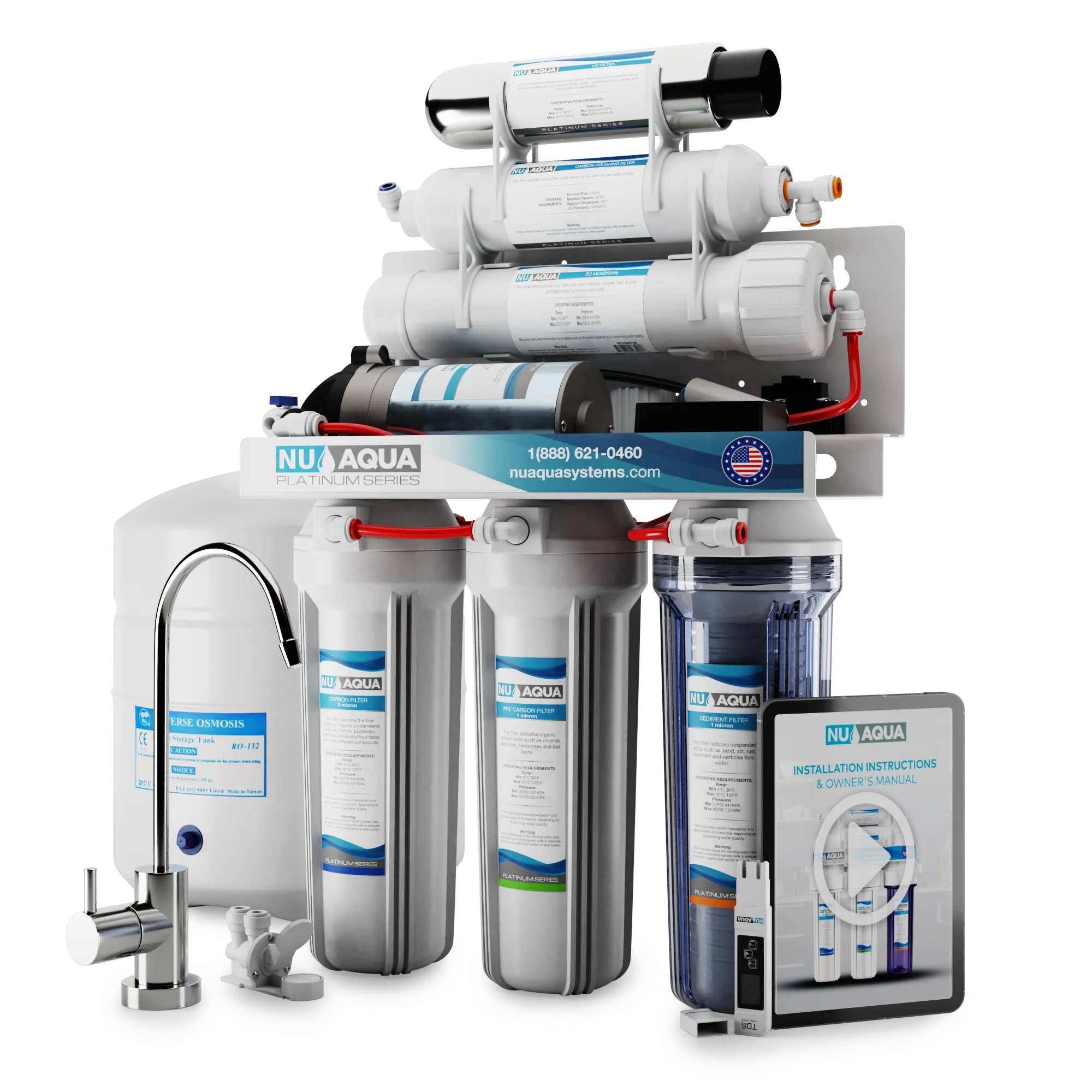 NU Aqua Platinum 6-Stage UV RO System - John Pierce Auto Care