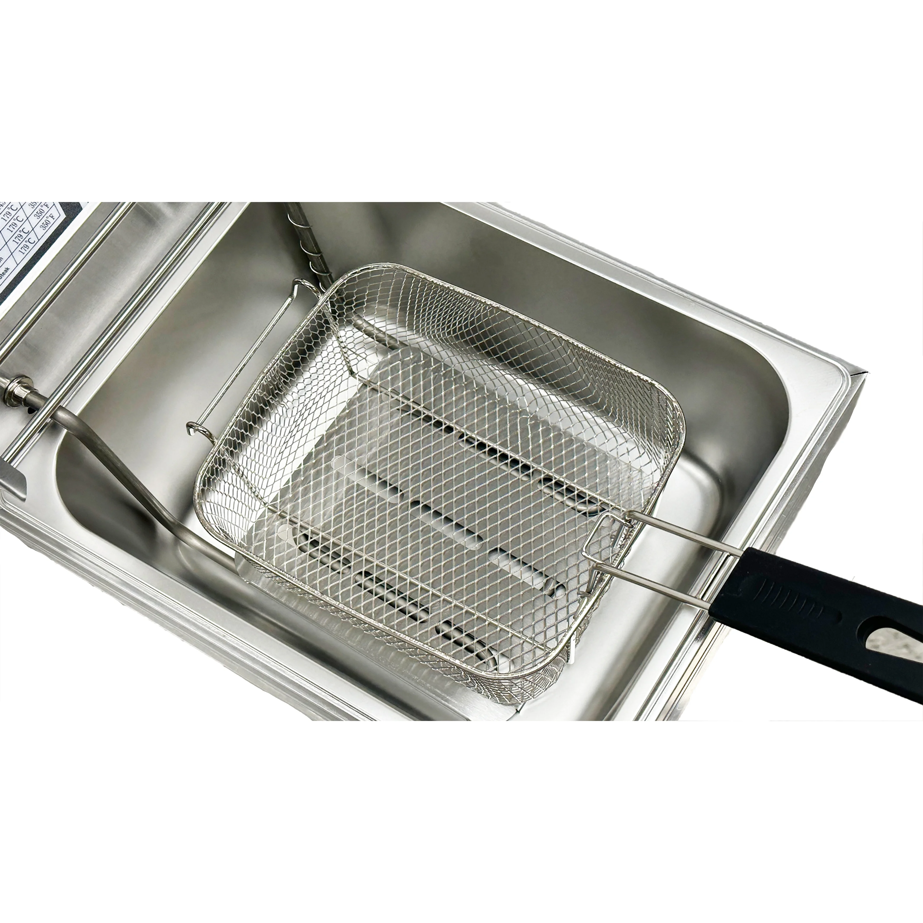 1600W Electric Deep Fryer, Stainless Steel Countertop Fryer Large Capacity, Thickening Multi functional Fryer Commercial Single chamber 2.5 Gallon - John Pierce Auto Care