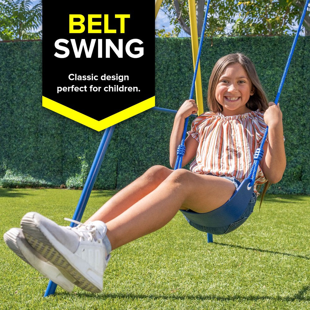 Sportspower Swing and Saucer Swing Metal Set with Heavy Duty A Frame, Holds up to 300 Lb. - John Pierce Auto Care