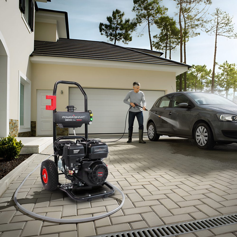 PowerSmart 3200PSI Gas Pressure Washer with 5 Nozzles \u0026amp; Soap Tank - John Pierce Auto Care