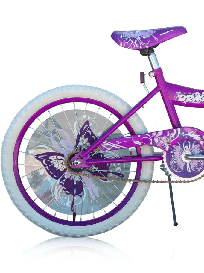 PlayWorld 20\u0026quot; BMX S Type Frame Bicycle Coaster Brake One Piece Crank Purple Rims White Tire Kid\u0026#039;s Bike   Purple - John Pierce Auto Care