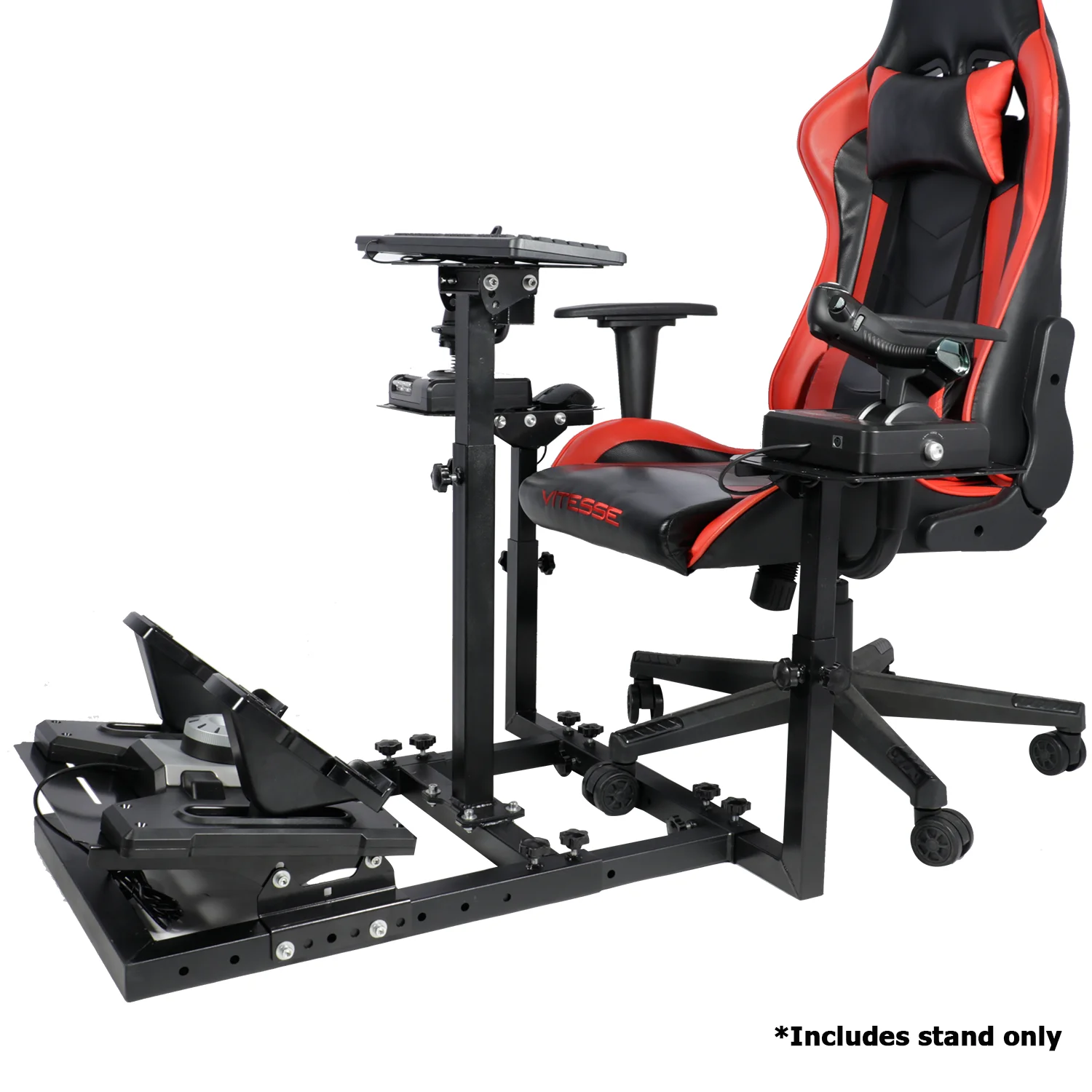 Marada Flight Simulator Cockpit Racing Steering Stand Adjustable Fit for Thrustmaster HOTAS Warthog - John Pierce Auto Care