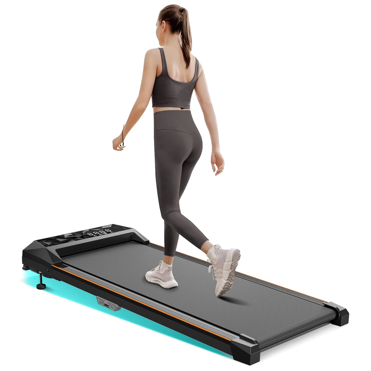 CoolHut Walking Pad, Under Desk Treadmill, 4 in 1 Home\/Office Treadmill, No Installation, Low Noise, LED Display, 265 lb. Capacity with Remote Control - John Pierce Auto Care