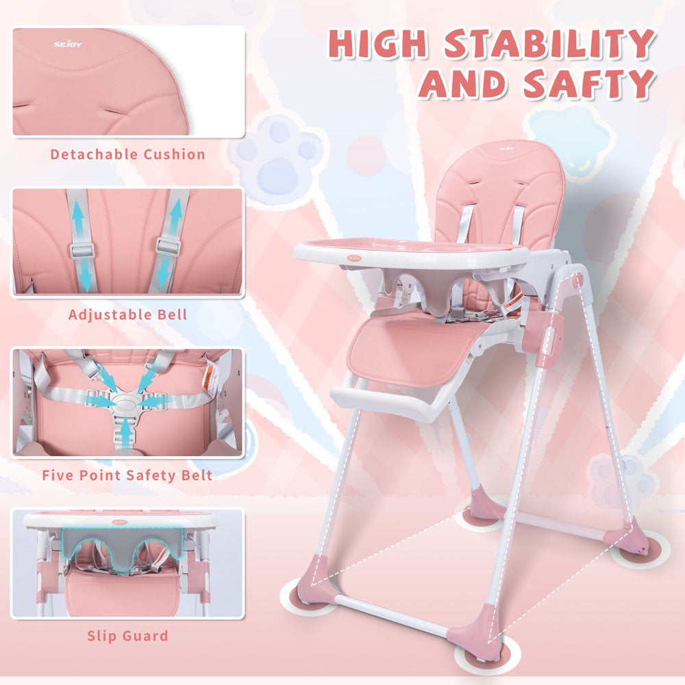 SEJOY Portable Folding Highchair for Babies \u0026amp; Toddlers with Adjustable Height - John Pierce Auto Care