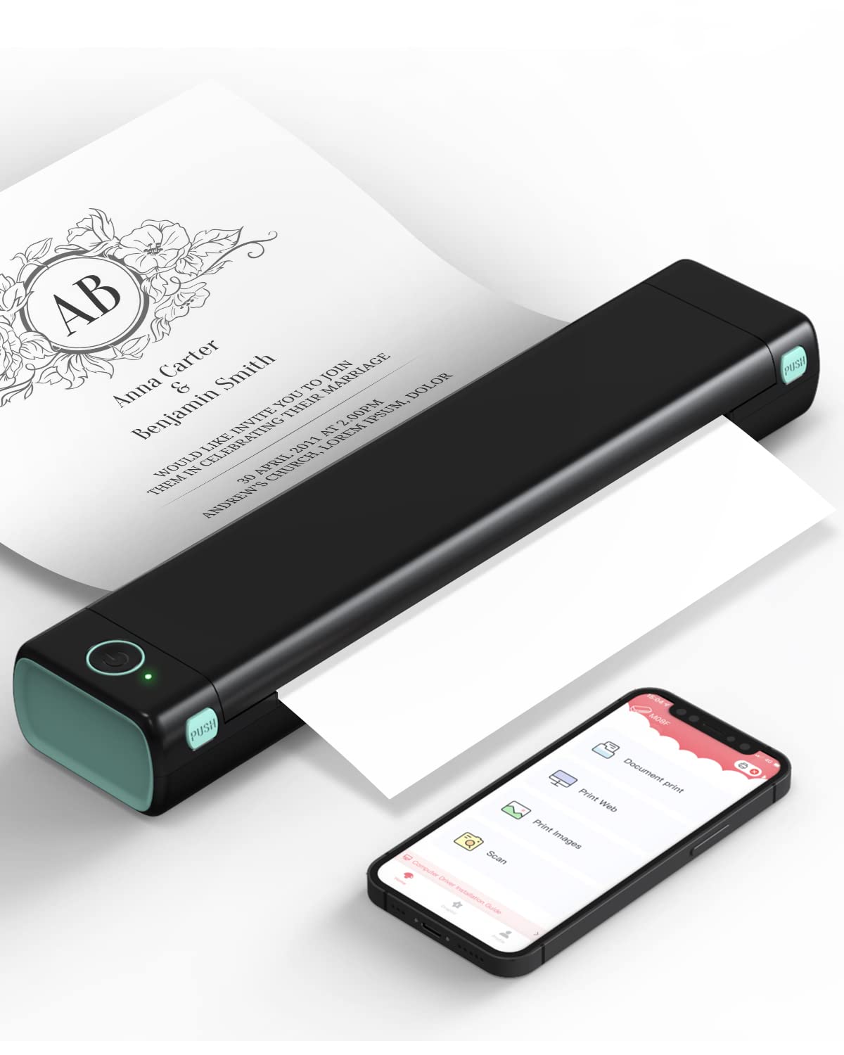 Phomemo Portable Printer Wireless for Travel, Bluetooth Mobile Printer Support 8.5\u0026quot; X 11\u0026quot; US Letter - John Pierce Auto Care